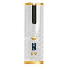 Load image into Gallery viewer, LCD Cordless Auto Rotating Ceramic Hair Curler