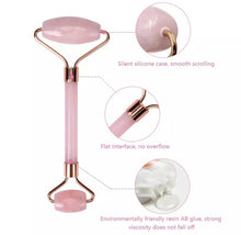 Load image into Gallery viewer, Rose Quartz Face Facial Roller