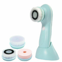 Load image into Gallery viewer, Facial Cleansing Brush With 3 Interchangeable Heads
